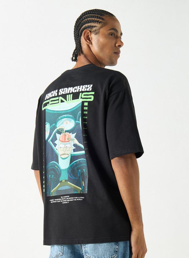 SP Characters Graphic Print Crew Neck T-shirt - Image 3