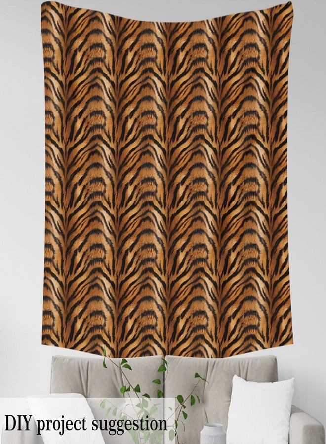 Feelyou Tiger Print Fabric by The Yard 1 Yard Kids Tiger Fur Texture Print Decorative Waterproof Outdoor Fabric Luxurious Wildlife Upholstery Fabric for Chairs Outdoor Fabric （No Real Fur） - Image 3