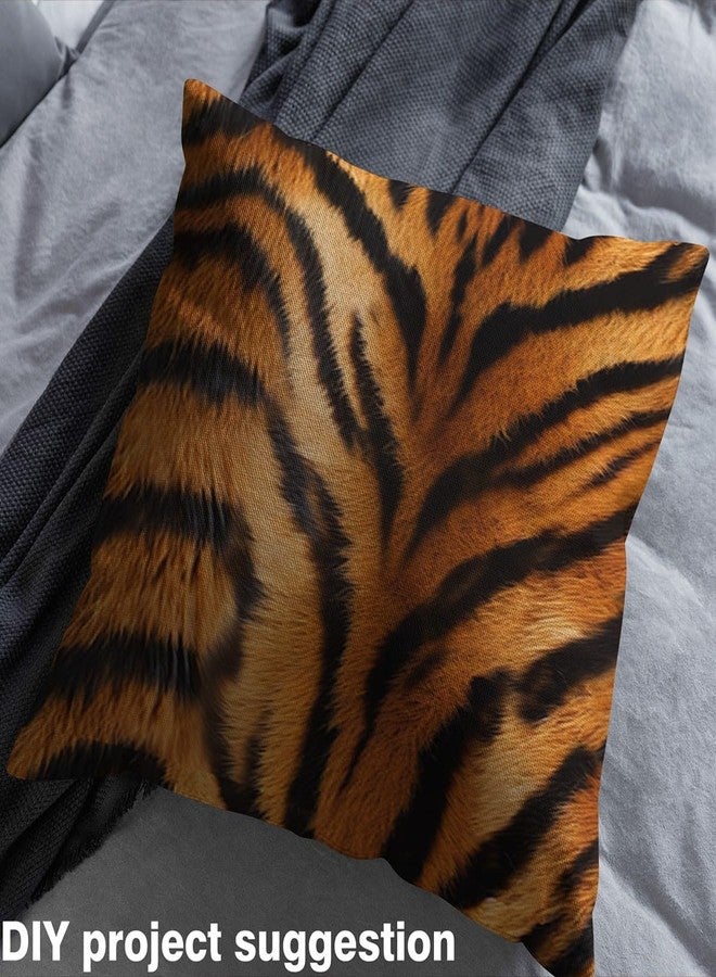 Feelyou Tiger Print Fabric by The Yard 1 Yard Kids Tiger Fur Texture Print Decorative Waterproof Outdoor Fabric Luxurious Wildlife Upholstery Fabric for Chairs Outdoor Fabric （No Real Fur） - Image 4