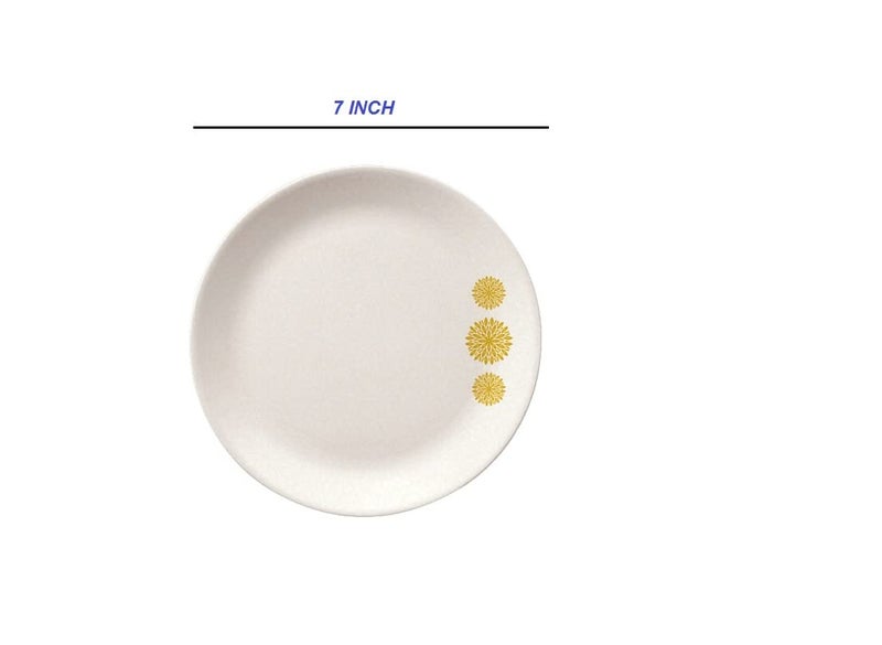 Servewell Melamine Quarter Serving Plate, Set of 6, Urmi - Image 2