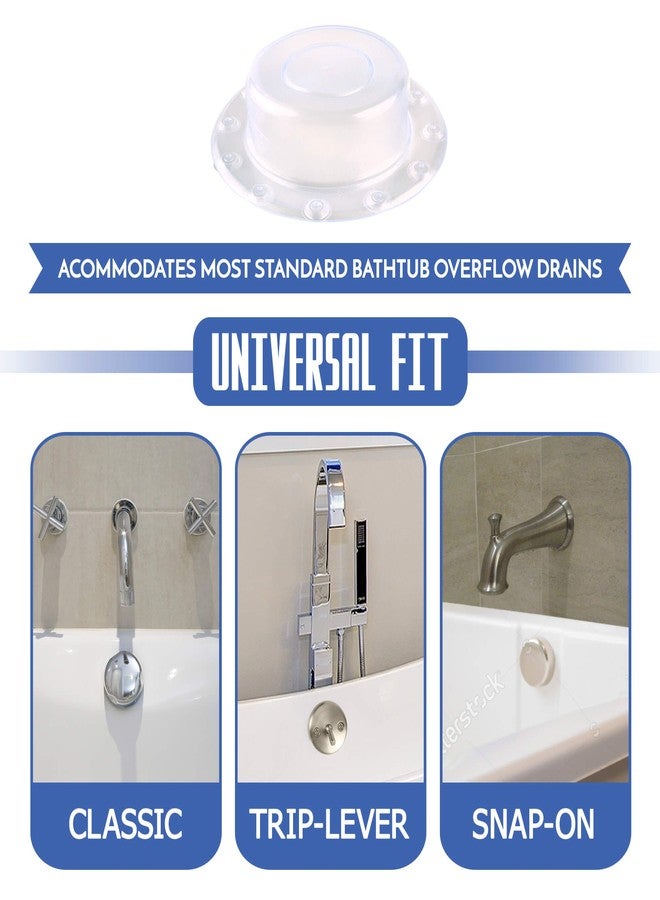 IndulgeMe Overflow Drain Cover, 4 Inch Diameter, Enjoy a Deeper Bath, Fits Most Bathtubs Drain Covers - Image 5