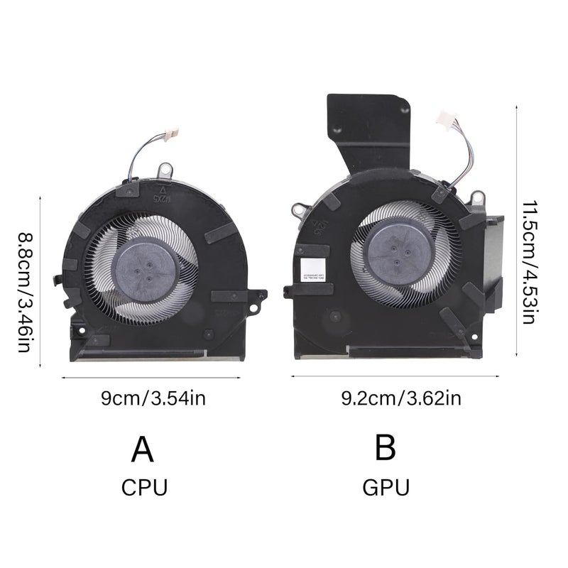 Laptops CPU GPU Cooling Fan Coolers Radiators for OMEN 16-B 16-C DC12V CPU GPU Cooling - Image 4