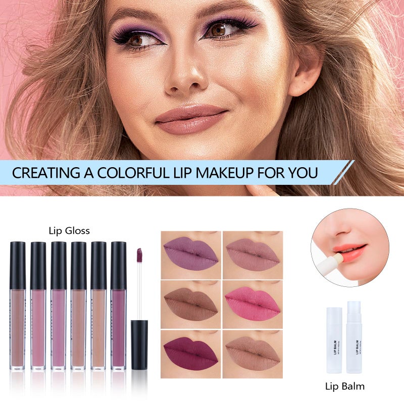Moobirlet Makeup Kits For Girls Teens, Makeup Gift Set For Women with Eyeshadow Palettes, Brushes, Lip Gloss, Travel Make up Starter Kit For Beginners (C0912) - Image 4