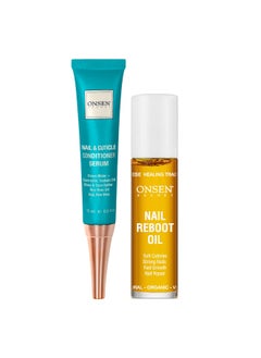 Onsen Secret Onsen Secret, Nail & Cuticle Conditioner Serum & Nail Reboot Oil Kit, 2 Piece Kit  - Image 1