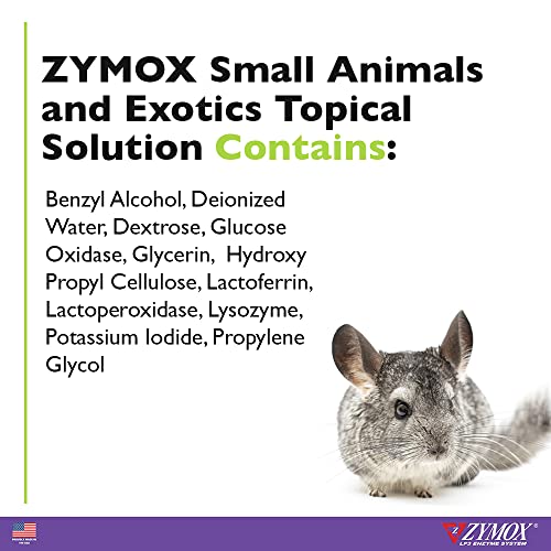 Zymox Small Animal & Exotic Topical Solution, 1.25 oz. – Supports Healthy Skin & Ears for Dog, Cat, Rabbit, Guinea Pig, Ferret, Hamster, Chinchilla, Monkey - Image 3