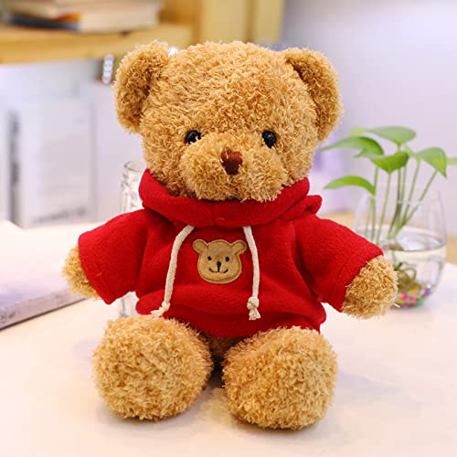 BSVOME 11.8 inches Teddy Bear Stuffed Animals Soft Plush Cute Teddy Bear Doll for Boys Girls (Red) - Image 3