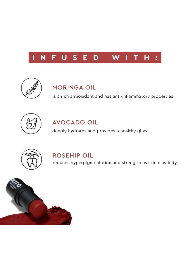 Kiro Wonder Wand Multi-Stick – Cherry Blossom, 7.5g | 3-in-1 Stick - Blush, Eyeshadow & Lip Tint | Creamy, Weightless & Long-Lasting | Infused with Rosehip, Avocado & Moringa Oil - Image 5
