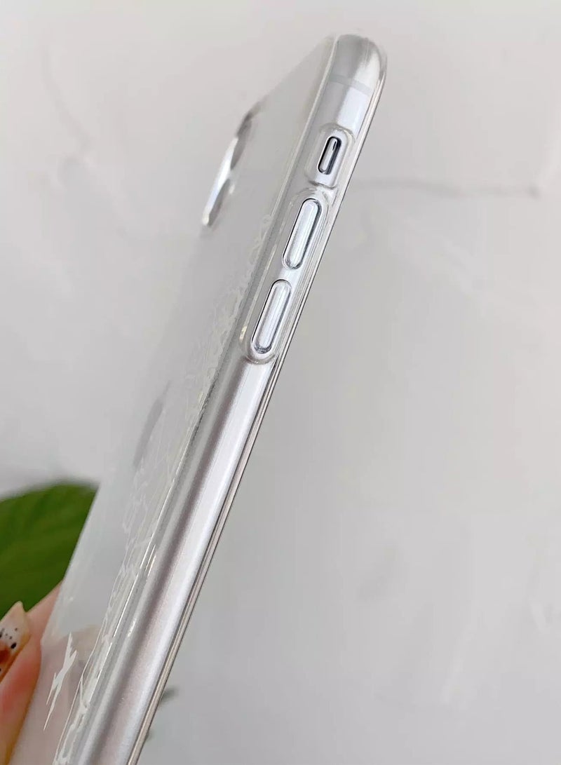 1pc Map Pattern Clear Case Compatible With iPhone  - Image 3
