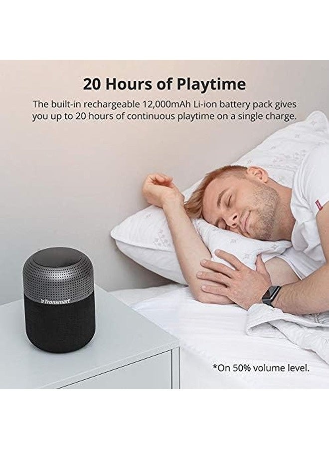 ترونسمارت سماعة بلوتوث T6 Max | صوت محيطي 360° بقدرة 60 واط، تحتوي على 5 محركات صوت + مضخم صوت، و8 مشعات صوت جهير، تشغيل حتى 20 ساعة، مقاومة لرذاذ الماء بمعيار IPX5 - Image 5