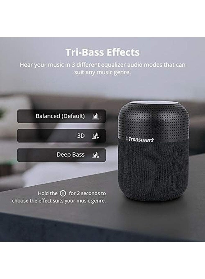 ترونسمارت سماعة بلوتوث T6 Max | صوت محيطي 360° بقدرة 60 واط، تحتوي على 5 محركات صوت + مضخم صوت، و8 مشعات صوت جهير، تشغيل حتى 20 ساعة، مقاومة لرذاذ الماء بمعيار IPX5 - Image 4