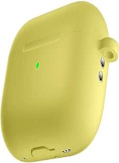 Next store Compatible with AirPods Pro 2 2022 Case, Soft Silicone Full Body Protective Cover with Keychain Front LED Visible (Yellow)