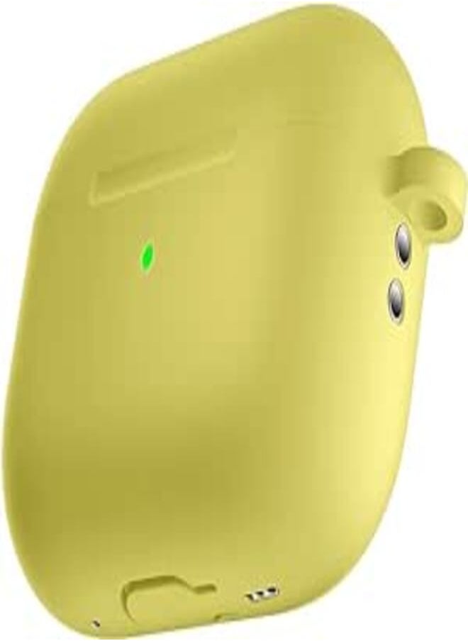 Next - Next store Compatible with AirPods Pro 2 2022 Case, Soft Silicone Full Body Protective Cover with Keychain Front LED Visible (Yellow) - Image 1