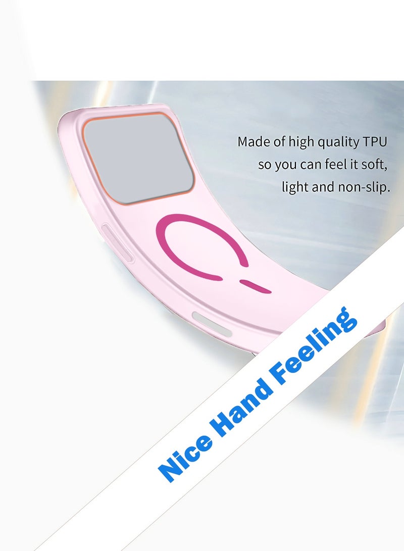 Syndee Apple iPhone 17 Pro Max 5G 2025 Syndee Series Hybrid Translucent Magsafe with Magnetic Charging Raised Camera Lips Elegant Look Case Cover (MCMPMN) - Baby Pink - Image 3