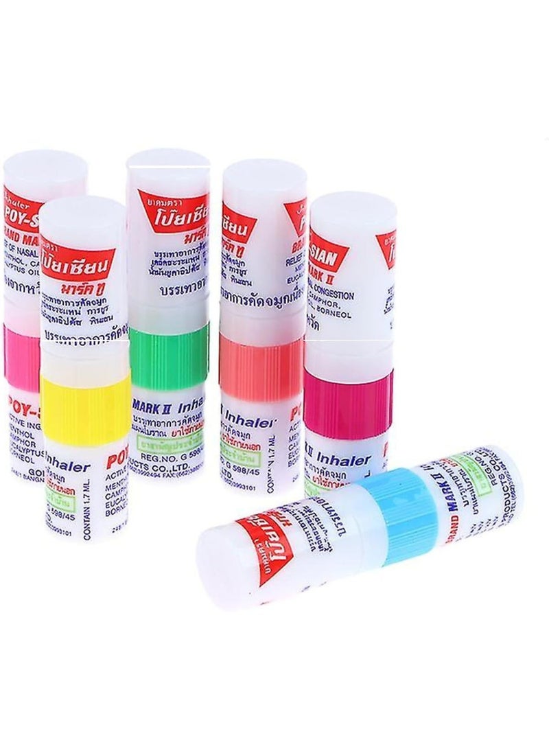 بو_سيان مستنشق الأنف Poy Sian Mark II يخفف الدوخة وانسداد الأنف عبوة من 6 قطع - Image 2