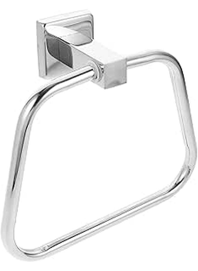 Stainless Steel Towel Ring Wall Mount Hand Towel Holder for Kitchen and Bathroom - Image 1