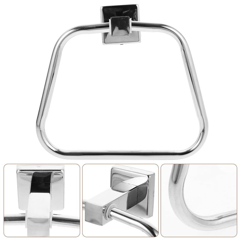 Stainless Steel Towel Ring Wall Mount Hand Towel Holder for Kitchen and Bathroom - Image 3