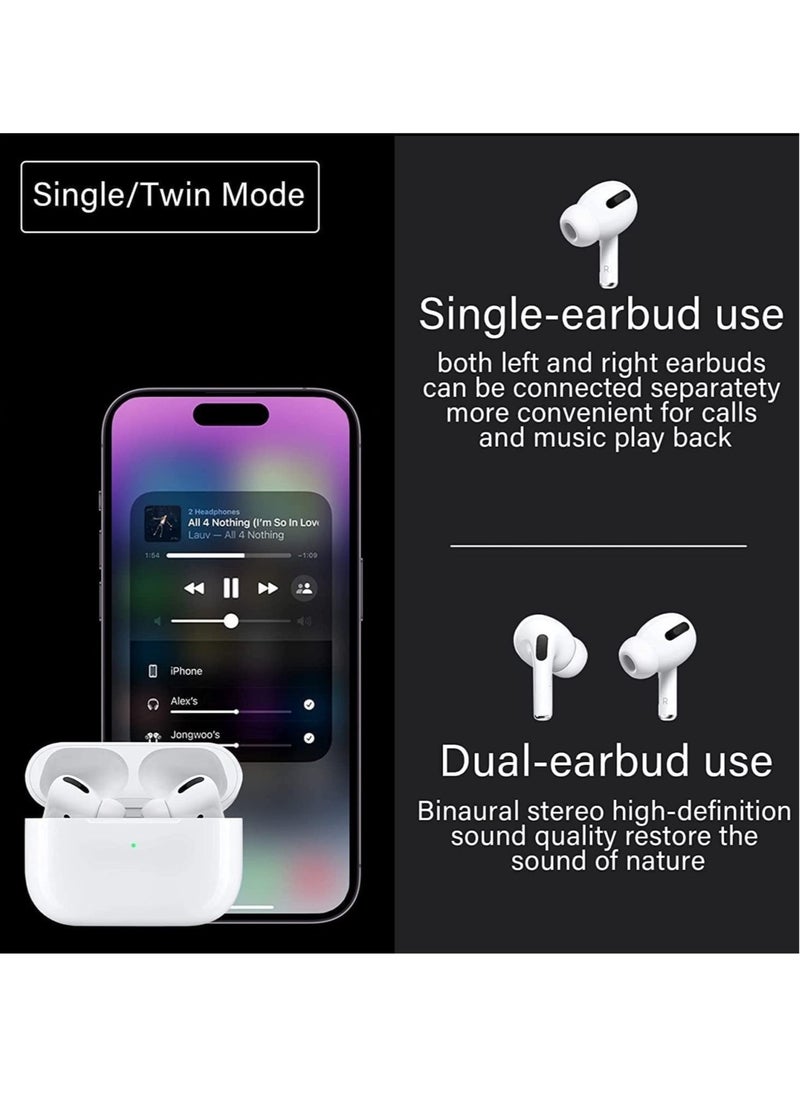 ELTRAZONE - Wireless Earbuds, Air Pods Pro [MFi Certified] Bluetooth Earbuds Stereo Earphone, Bluetooth 5.3 in-Ear Earbuds with Charging Case IPX7 Waterproof Bluetooth Headphone 30H Playtime, for iPhone/Android - Image 1