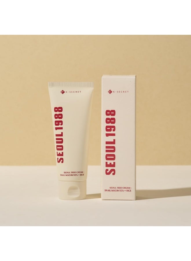 K-SECRET SEOUL 1988 Cream : Snail Mucin 93% + Rice - Image 1