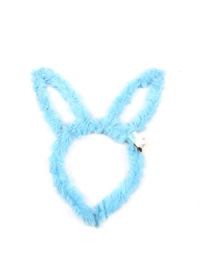 Cute Luminous Plush Rabbit Ear Hairband 14 Light Girl Flash Headband Push Sweep Code Small Gift Party Activity - Image 5