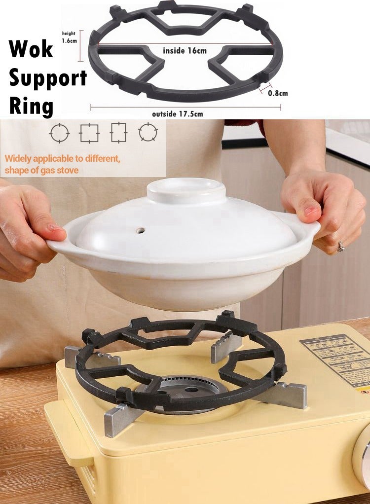 1.3Kg Kitchen Windproof Iron Gas Stove Gas Gather Fire Ring 4/5 Opening Energy Saving Pot Holder  - Image 1