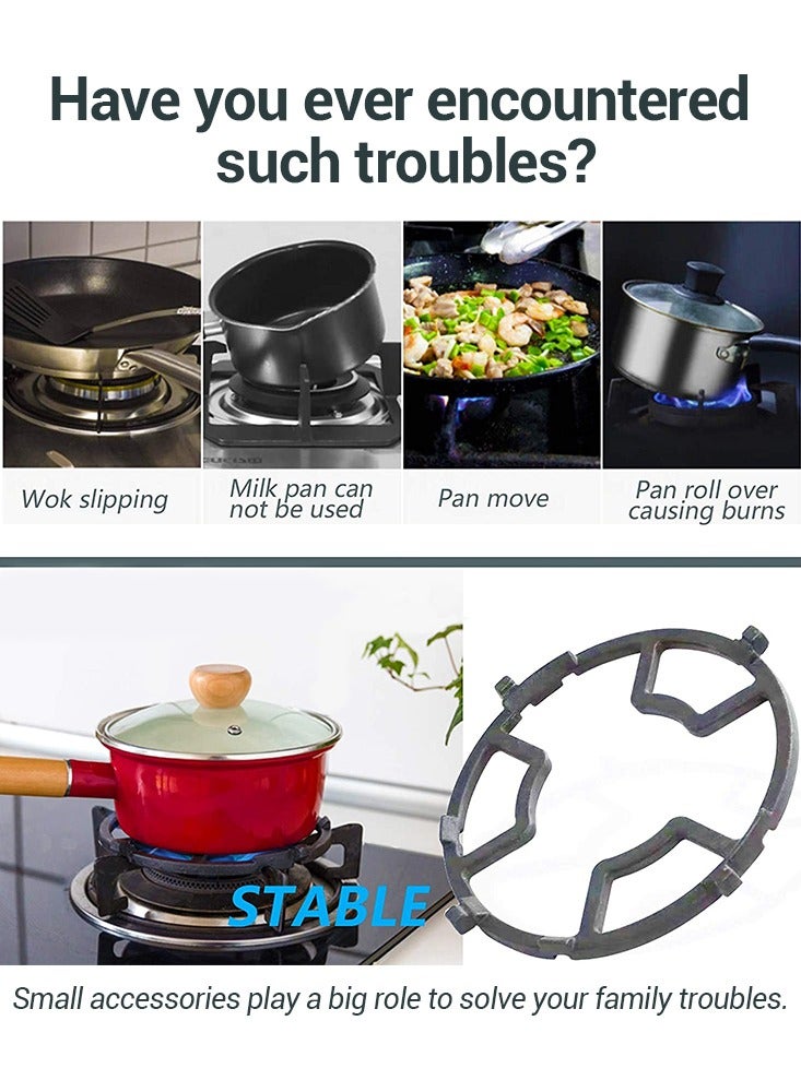 1.3Kg Kitchen Windproof Iron Gas Stove Gas Gather Fire Ring 4/5 Opening Energy Saving Pot Holder  - Image 2