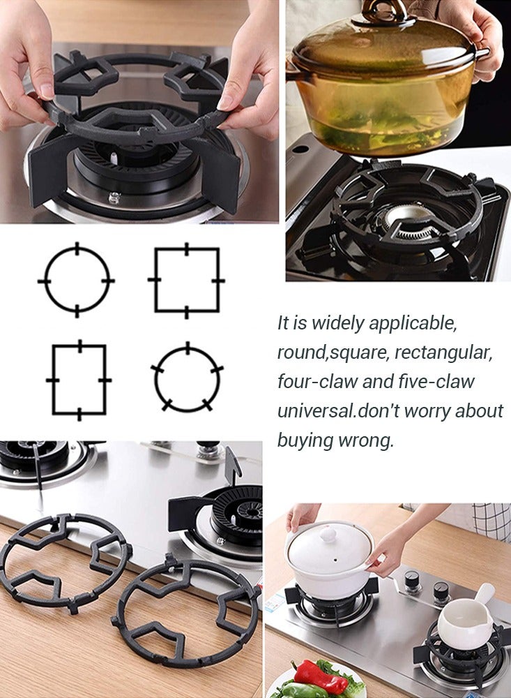 1.3Kg Kitchen Windproof Iron Gas Stove Gas Gather Fire Ring 4/5 Opening Energy Saving Pot Holder  - Image 3