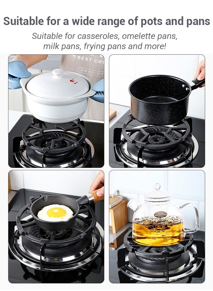 1.3Kg Kitchen Windproof Iron Gas Stove Gas Gather Fire Ring 4/5 Opening Energy Saving Pot Holder  - Image 5