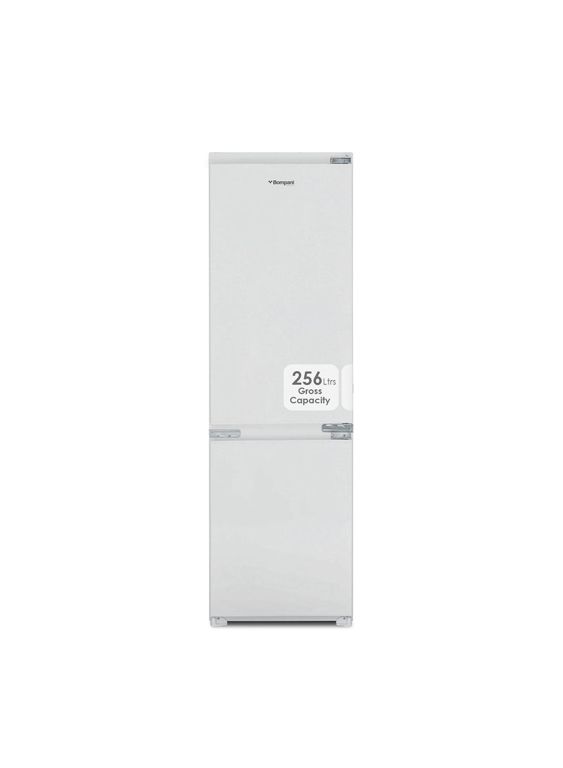 Bompani Double Door Built-In Refrigerator, No Frost, Bottom Freezer, Mechanical Controls, Frost-Free System 256 L BO6862NF White - Image 1