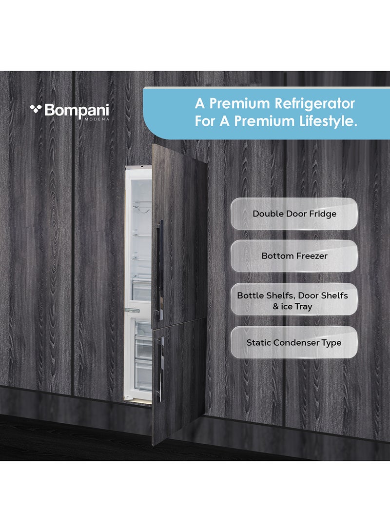 Bompani Double Door Built-In Refrigerator, No Frost, Bottom Freezer, Mechanical Controls, Frost-Free System 256 L BO6862NF White - Image 4