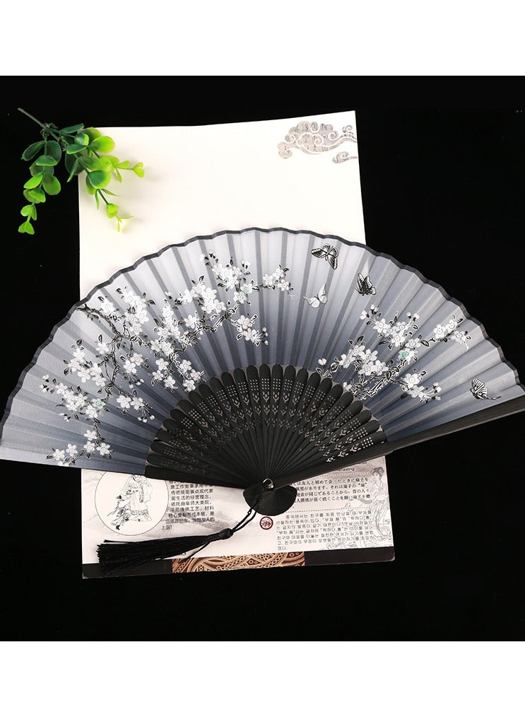 Hanfu Replicas, Ming Dynasty Hanfu，Costume Performance Clothing Set, Skirts + Short Sleeves + Antique Fan + Necklace - Image 2