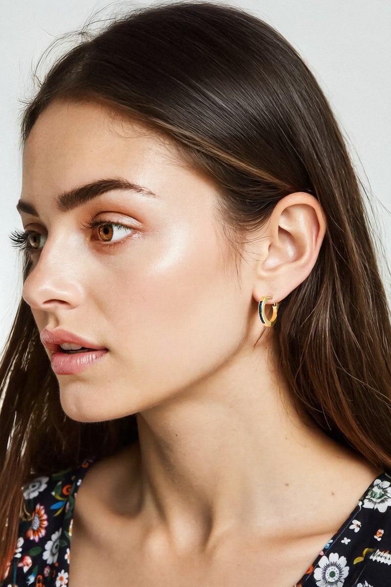 C-bo Adult Fashion Huggie Hoop Earrings - Image 1