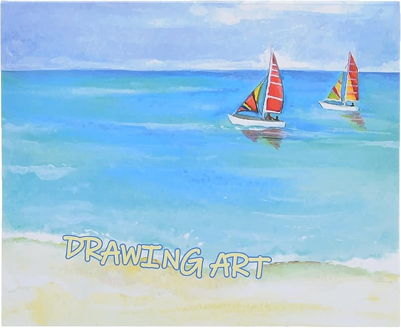 Yassin White Sketchbook, 15x22cm Wire-Bound for Drawing and Creative Art, White