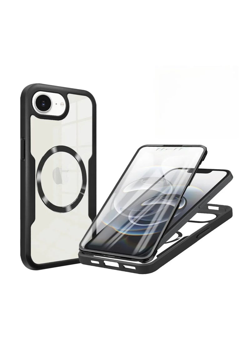 general iPhone 16e 360-degree all-inclusive magnetic phone case, shell film integrated anti-drop case, suitable for iPhone 16e - Image 1