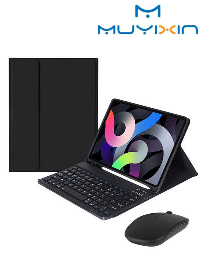 Muyixin Keyboard Case Compatible with iPad 10th Generation (2022) 10.9Inch with Wireless Mouse, Flip Stand Case with Pencil Holder  - Image 1