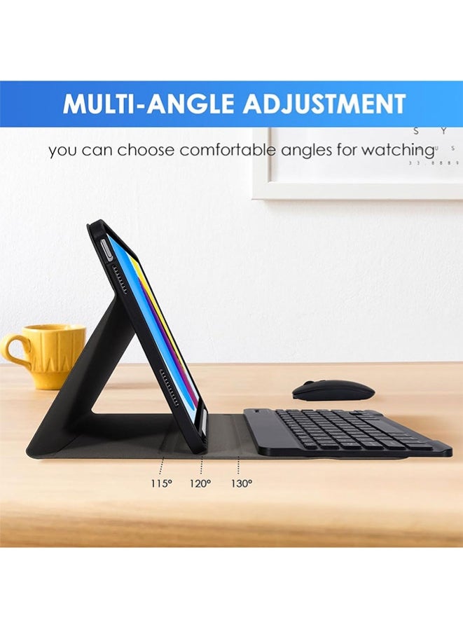 Muyixin Keyboard Case Compatible with iPad 10th Generation (2022) 10.9Inch with Wireless Mouse, Flip Stand Case with Pencil Holder  - Image 2