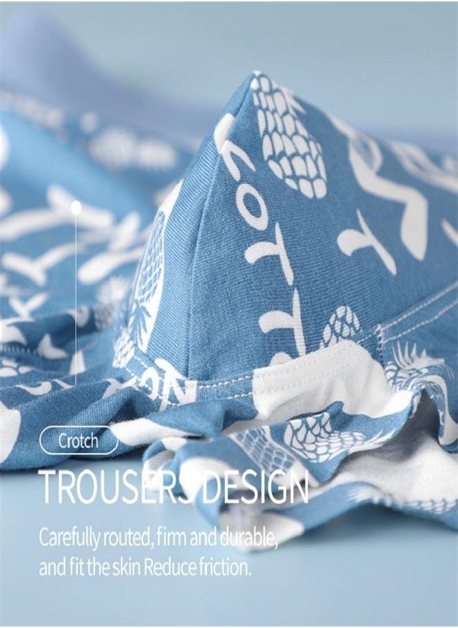 MIIOW - 3Pcs Modal  Men Underpants Boxers Shorts Breathable Print Polyester Trunk Man Underwear Boxer Men's Panties Short - Image 1