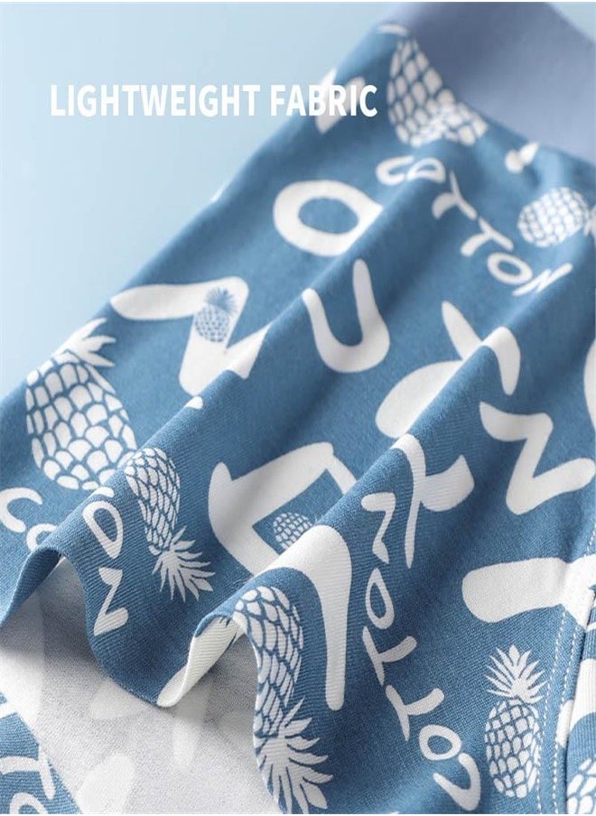 MIIOW - 3Pcs Modal  Men Underpants Boxers Shorts Breathable Print Polyester Trunk Man Underwear Boxer Men's Panties Short - Image 1