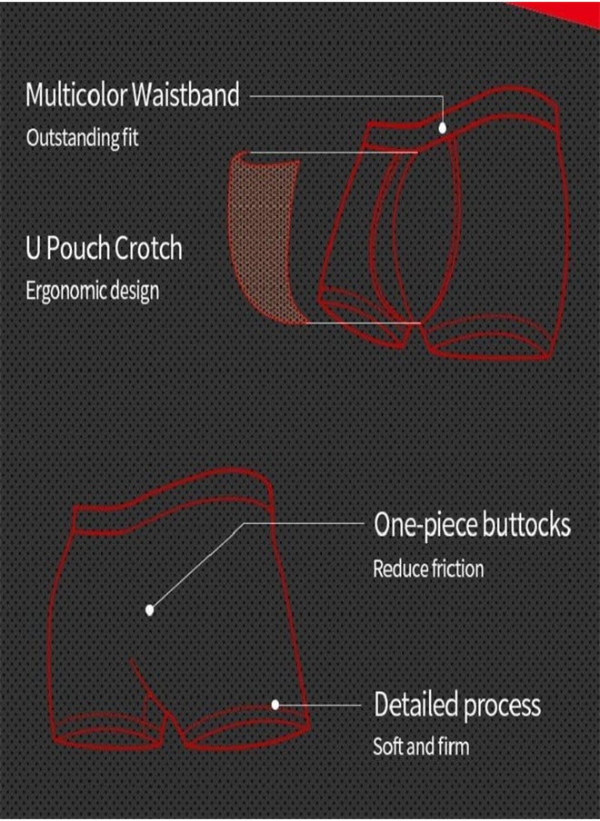 MIIOW - 3Pcs Modal  Men Underpants Boxers Shorts Breathable Print Polyester Trunk Man Underwear Boxer Men's Panties Short - Image 1