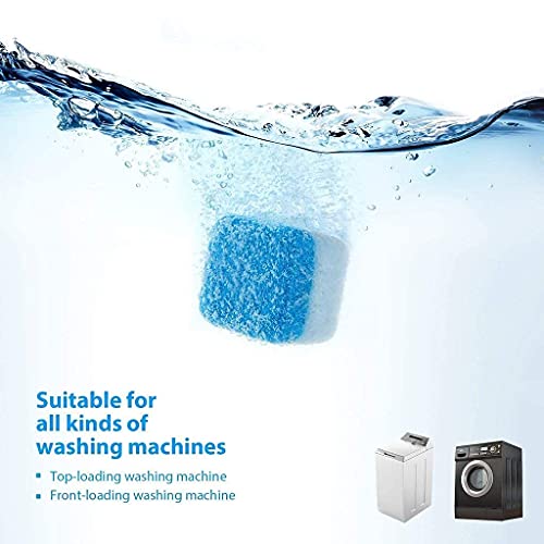 Raxon Innovation 50 قطعة من أقراص منظف غسالة الملابس / مسحوق إزالة الترسبات / مسحوق منظف الحوض / مزيل الترسبات لغسالة الملابس الأمامية - Image 3