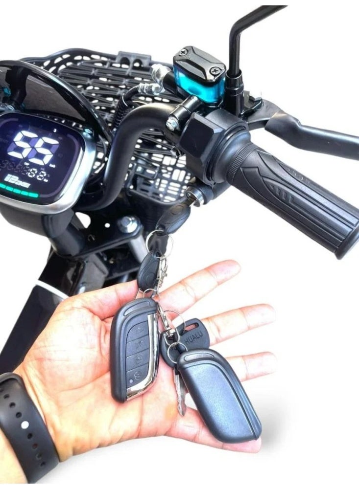 Electric scooter and bicycle 60 volts with two batteries totaling 31 amps wide tire - Image 3