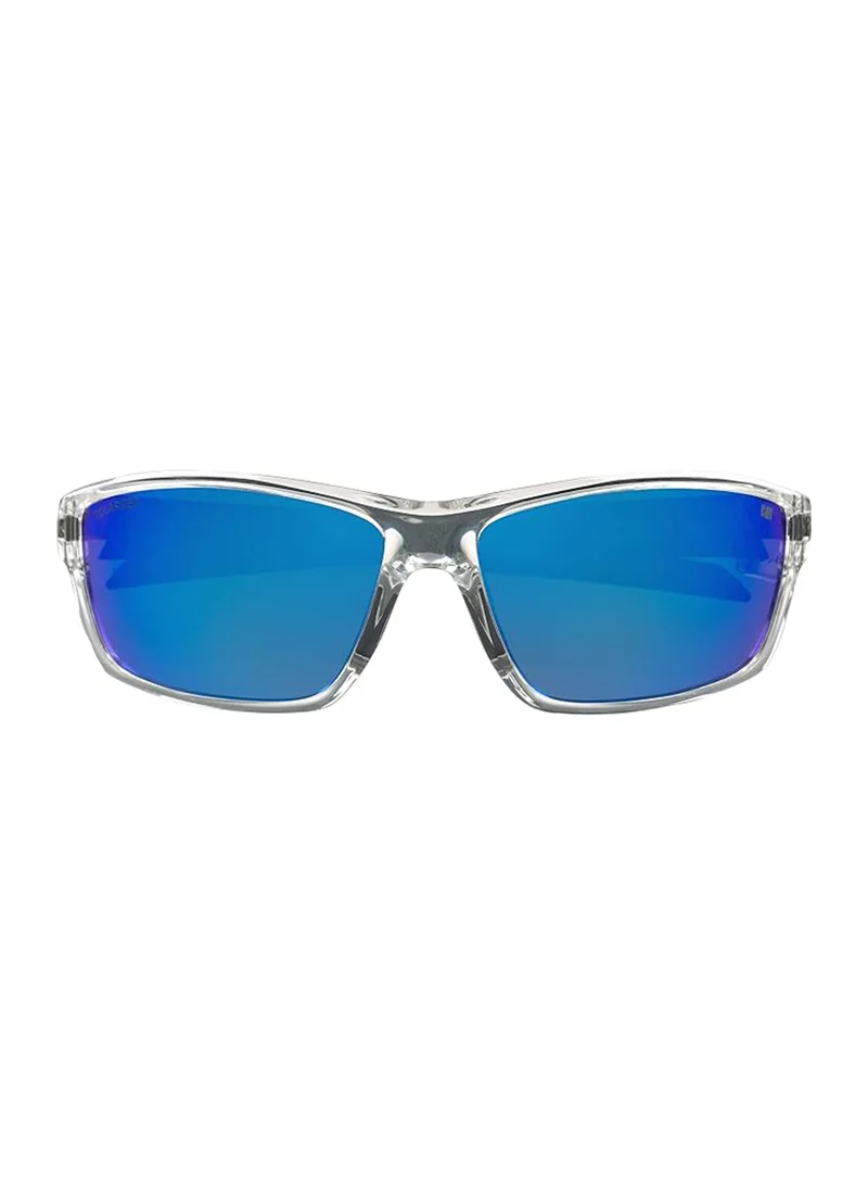 كات Men CTS-8020 Polarized Sport Wrap Front Sunglasses Clear 66 mm