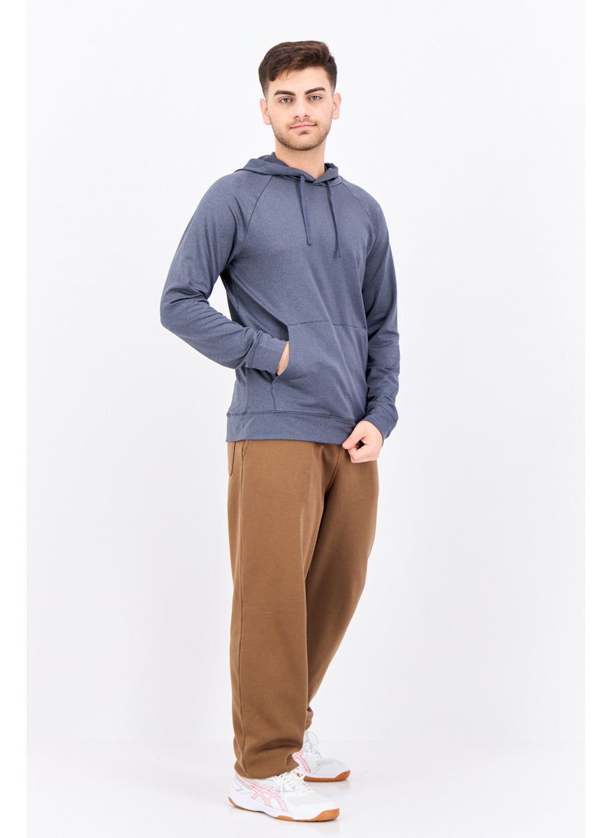 Gaiam Men Slim Fit Long Sleeve Training Hoodies, Dark Grey  - Image 4