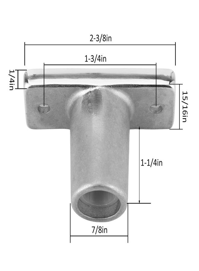 Aramox Oar Lock Holder, T‑Shaped Top Mount Oar Lock Socket Paddle Accessories, 316 Stainless Steel Boat Oarlock Support Bracket for Marine Yacht Accessories - Image 4