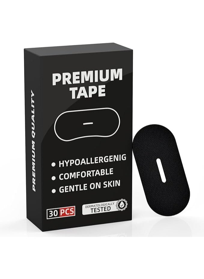 بريميم 30 قطعة الفم الشريط للنوم مكافحة الشخير الفم الأنف شرائط باتشد الفم الشريط الأسود البيضاوي النوم الشريط الفم الشريط للنوم تنفس الفم الشريط الأسود - Image 1