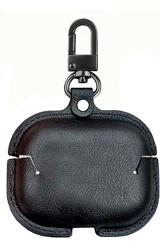 AJM 360 Protection Shockproof Design Leather Case Compatible with Realme Buds Air 6 Pro (Black) - Image 2
