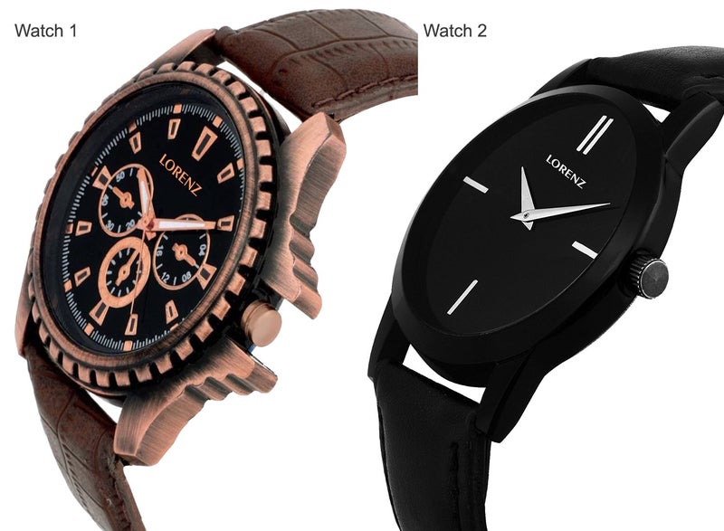 LORENZ MK-5403A Combo of 2 Men's Analog Watches Under 500 - Image 3