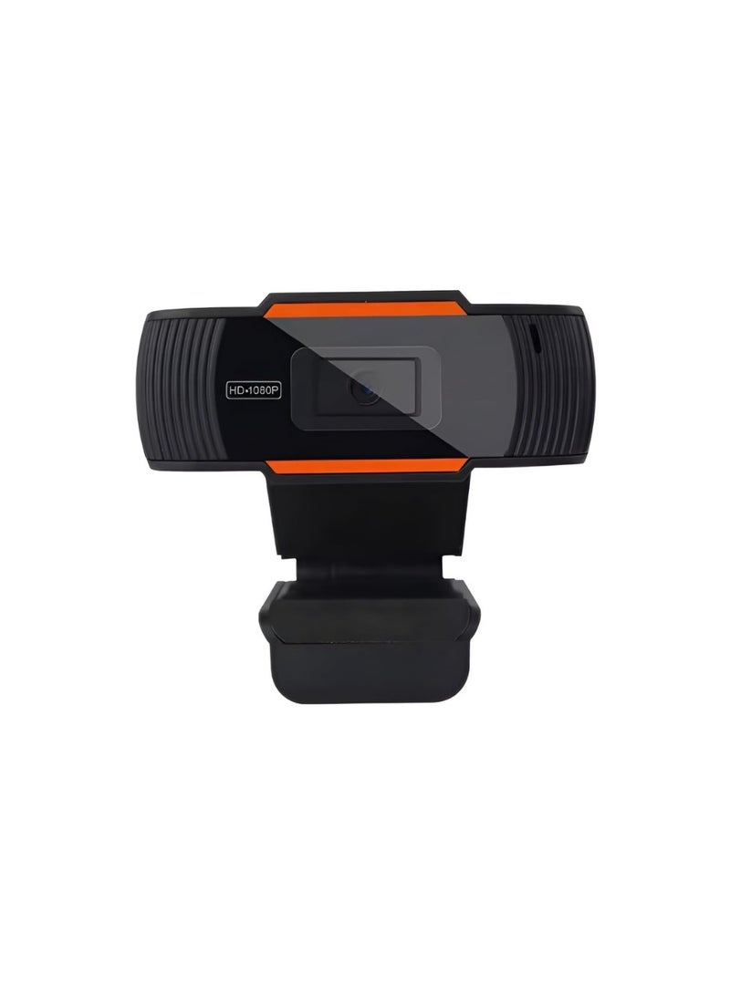 HD 1080P Webcam with Built-in Microphone – USB Plug and Play, High Resolution, Compatible with Windows 7/8/10 - Image 1