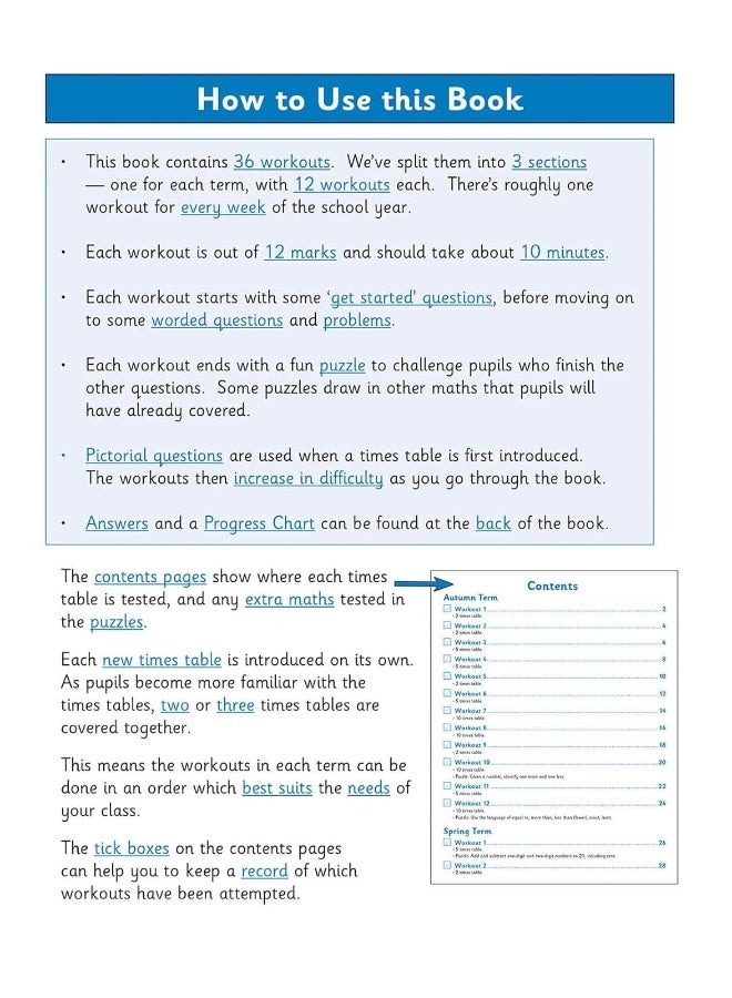 KS1 Maths: Times Tables 10-Minute Weekly Workouts - Year 2 - Image 3