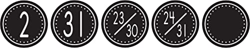 Teacher Created Resources Calendar Days, Black/White Crazy Circles (4878) - Image 3