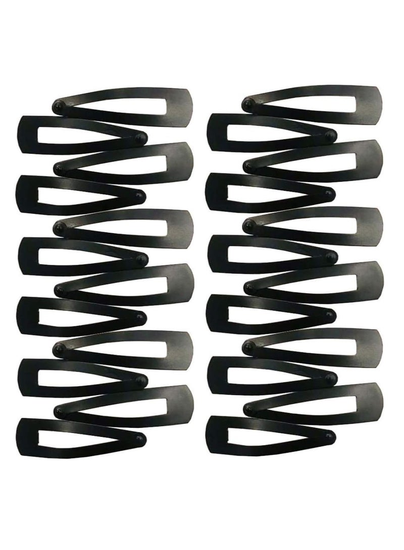 Accessories 22 Tic Tac Hair Clips Hair Accessories for Women and Girls (Matte Black, L (Pack of-2) 24pcs) - Image 1